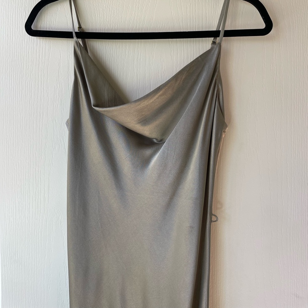 Shona Joy La Lune Bias Cowl Maxi Dress in Sage US 4